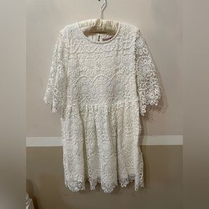 Boboli Guipure white Big girl Dress